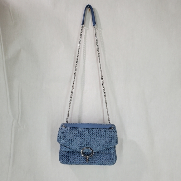 Sandro Raffia Yza Blue Bag - Picture 17 of 17